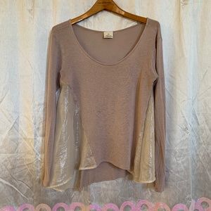 Solemio Flowy Sheer Top